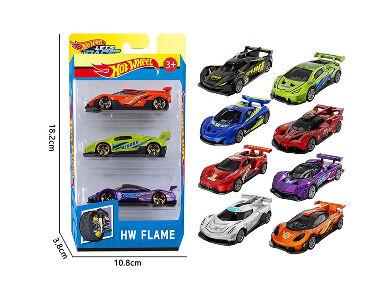 1:64 FREE WAY DIE-CAST CAR ,8ASST，3PCS - HP1264134