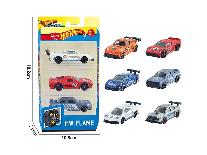 1:64 FREE WAY DIE-CAST CAR ,6ASST，3PCS - HP1264135