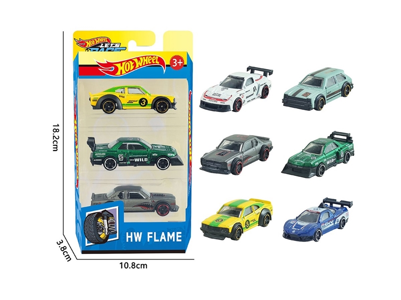 1:64 FREE WAY DIE-CAST CAR ,6ASST，3PCS - HP1264136