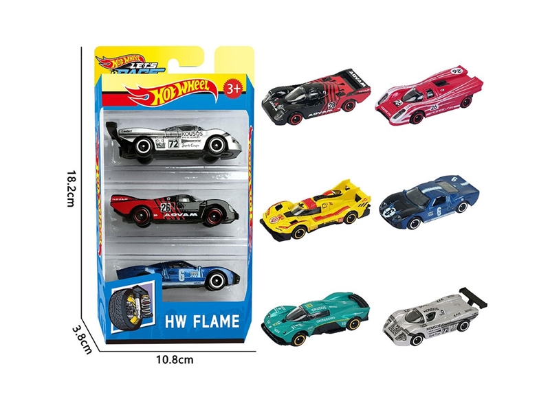 1:64 FREE WAY DIE-CAST CAR ,6ASST，3PCS - HP1264138