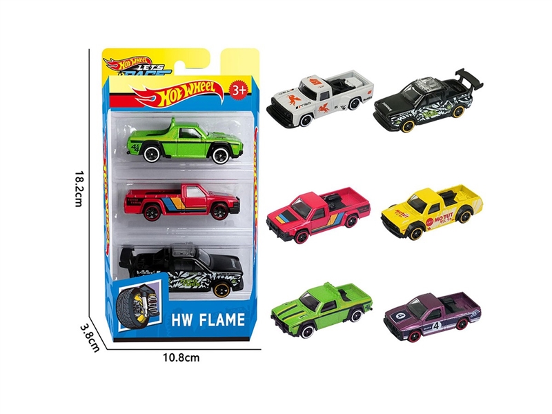 1:64 FREE WAY DIE-CAST CAR ,6ASST，3PCS - HP1264139