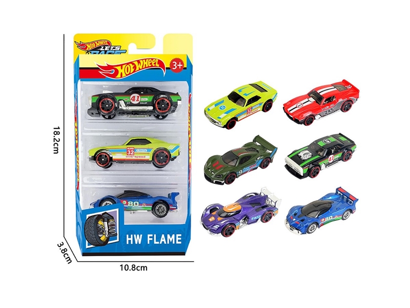 1:64 FREE WAY DIE-CAST CAR ,6ASST，3PCS - HP1264143