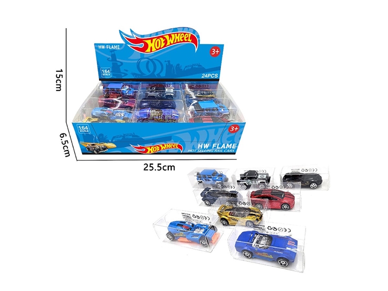 1:64 FREE WAY DIE-CAST CAR 24PCS/DISPLAY BOX SIZE,8ASST - HP1264148