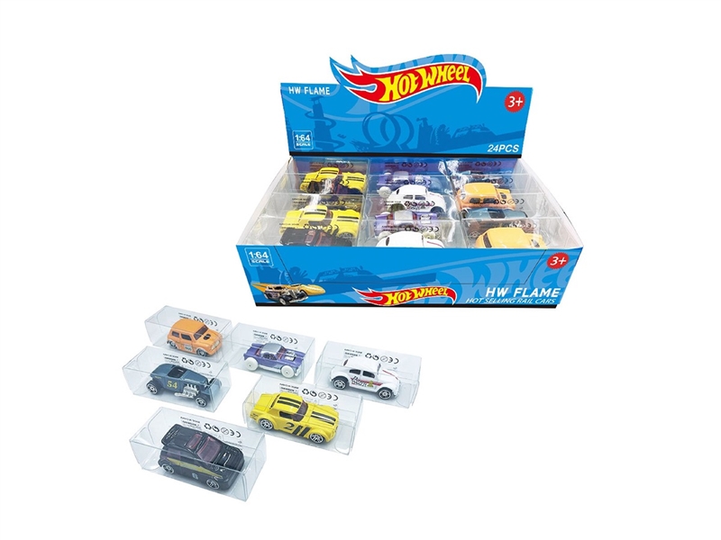 1:64 FREE WAY DIE-CAST CAR 24PCS/DISPLAY BOX SIZE,6ASST - HP1264151