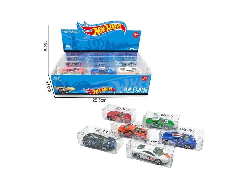 1:64 FREE WAY DIE-CAST CAR 24PCS/DISPLAY BOX SIZE,6ASST - HP1264153