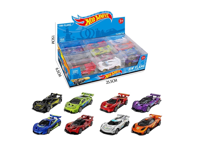 1:64 FREE WAY DIE-CAST CAR 24PCS/DISPLAY BOX SIZE,8ASST - HP1264159