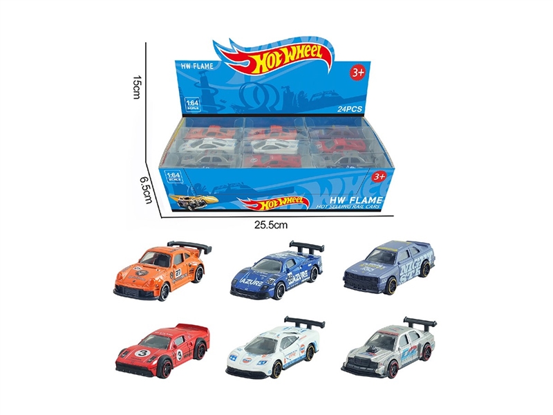 1:64 FREE WAY DIE-CAST CAR 24PCS/DISPLAY BOX SIZE,6ASST - HP1264160