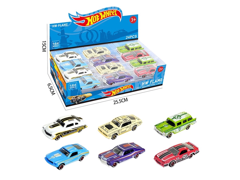 1:64 FREE WAY DIE-CAST CAR 24PCS/DISPLAY BOX SIZE,6ASST - HP1264167