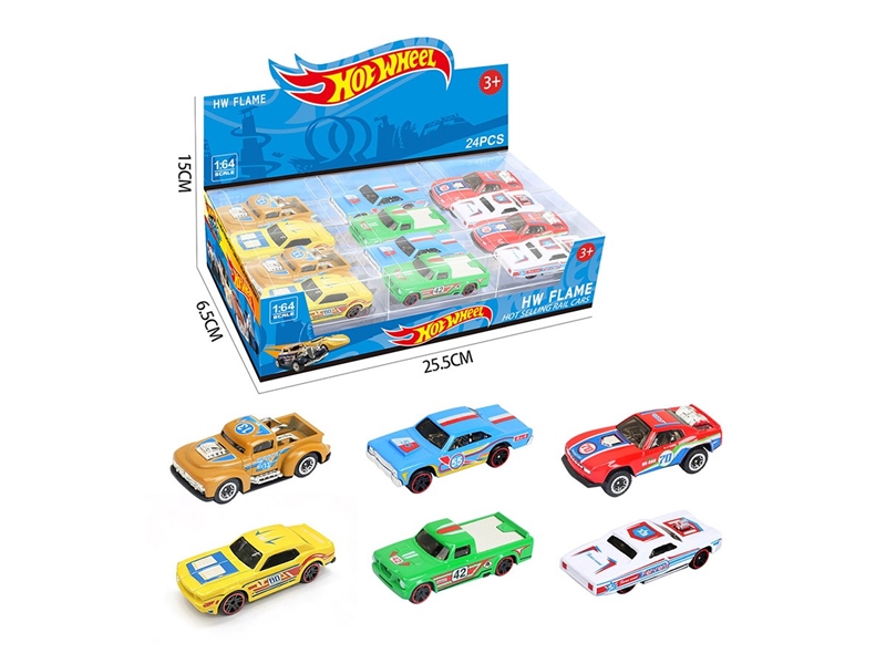 1:64 FREE WAY DIE-CAST CAR 24PCS/DISPLAY BOX SIZE,6ASST - HP1264169