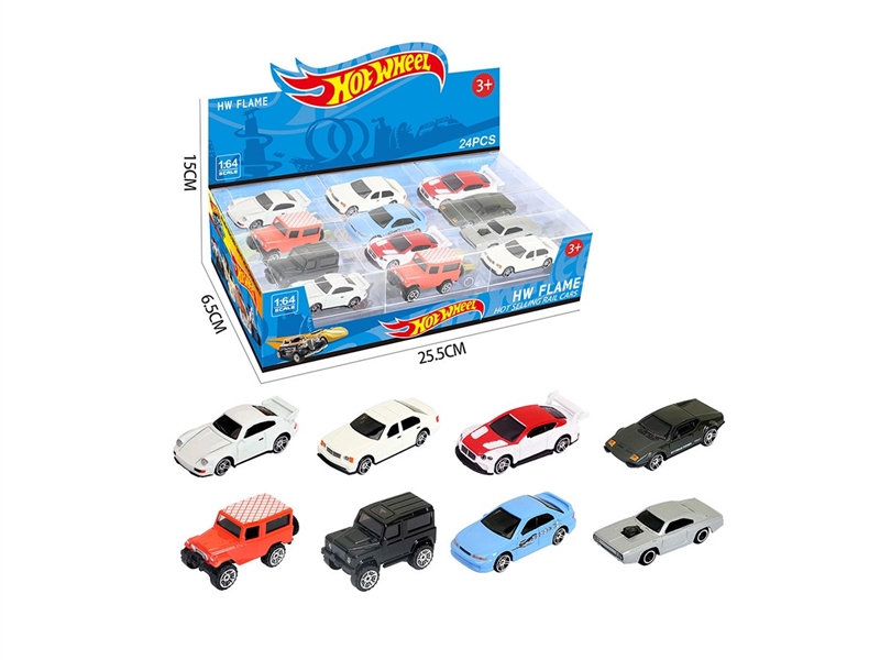 1:64 FREE WAY DIE-CAST CAR 24PCS/DISPLAY BOX SIZE,8ASST - HP1264170
