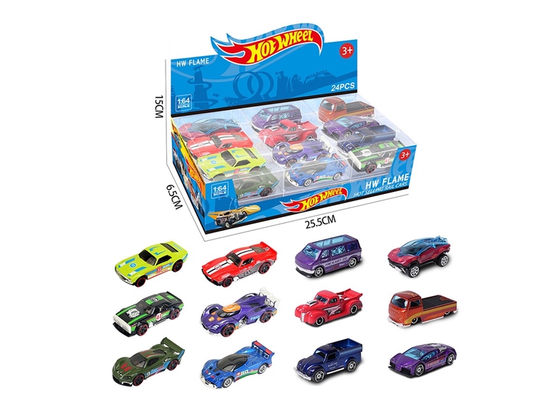 1:64 FREE WAY DIE-CAST CAR 24PCS/DISPLAY BOX SIZE,12ASST - HP1264179