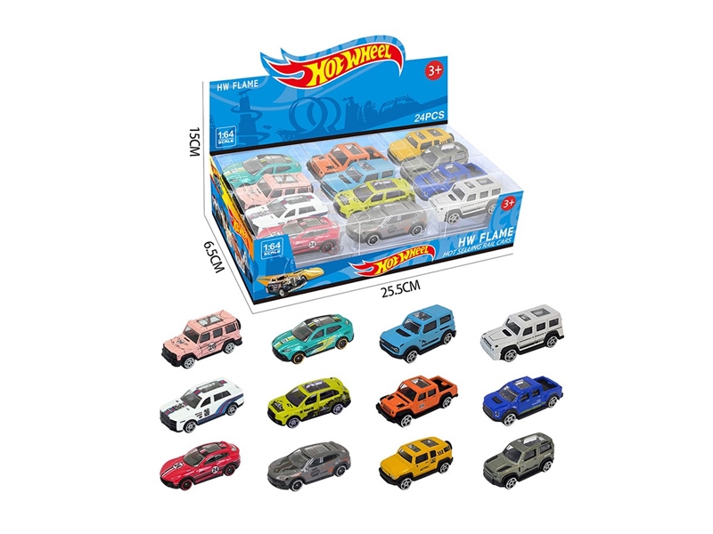 1:64 FREE WAY DIE-CAST CAR 24PCS/DISPLAY BOX SIZE,12ASST - HP1264180