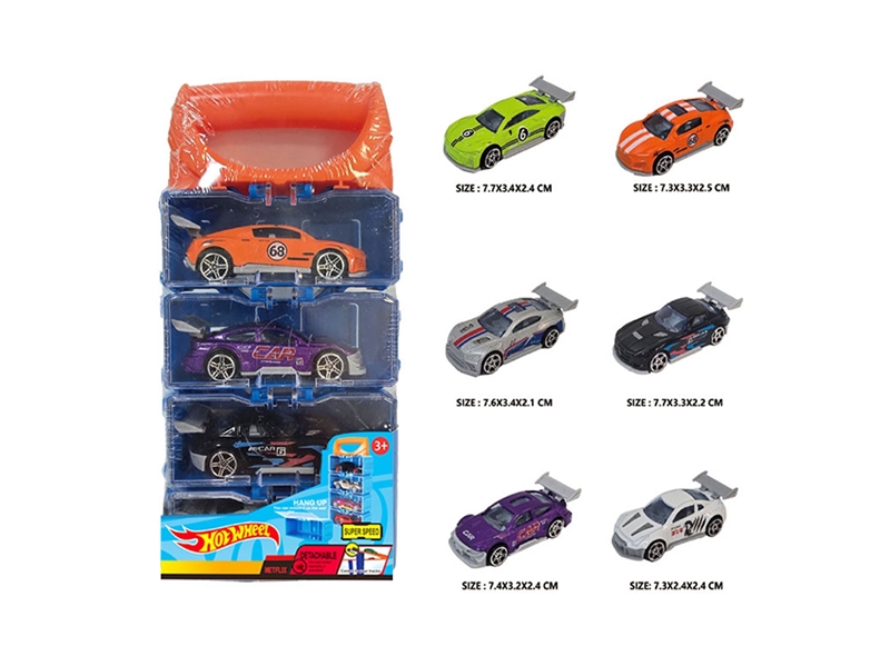 1:64 FREE WAY DIE-CAST CAR,6ASST,4PCS - HP1264191