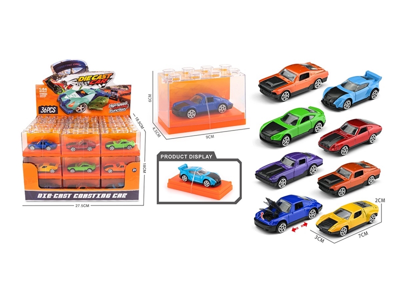 1:64 FREE WAY DIE-CAST CAR,8ASST 36PCS/DISPLAY BOX - HP1264263