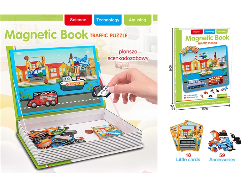 MAGNETIC TRAFFIC PUZZLE BOOK - HP1264387