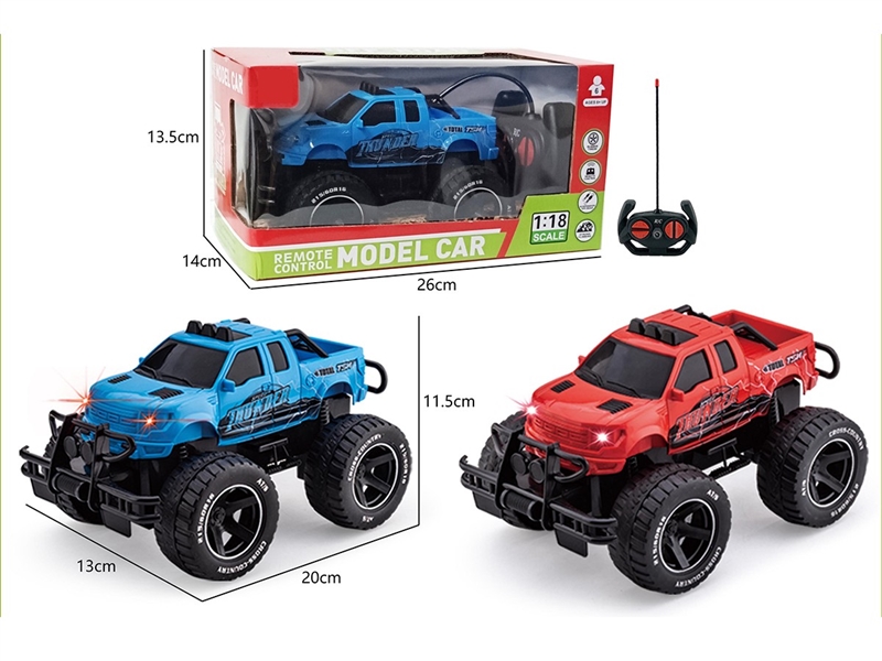 4-CHANNEL R/C CAR W/LIGHT,2COLORS(NOT INCLUDED BATTERY) - HP1264547