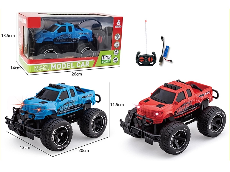 1:20 4-CHANNEL R/C CAR W/LIGHT,2COLORS(INCLUDED BATTERY) - HP1264548