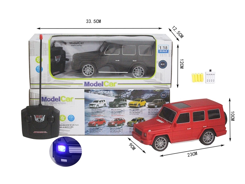 四通奔驰仿真遥控车(带前灯)1:18
包电 - HP1264609
