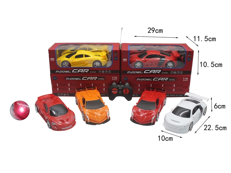 四通仿真遥控车带前灯1:18 - HP1264655