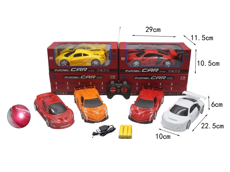 四通仿真遥控车带前灯1:18(包电) - HP1264656