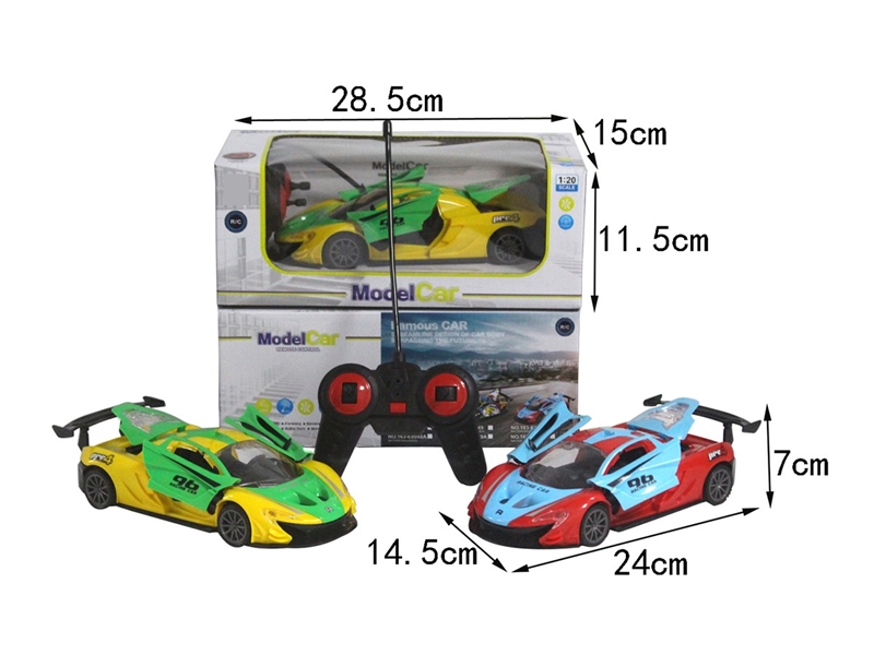 五通仿真遥控车一键三开门带前灯1:20 - HP1264670
