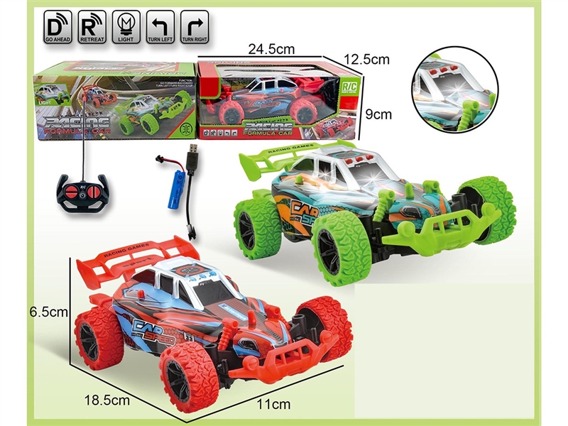 4-CHANNEL R/C CAR W/LIGHT,2COLORS(INCLUDED BATTERY) - HP1264706