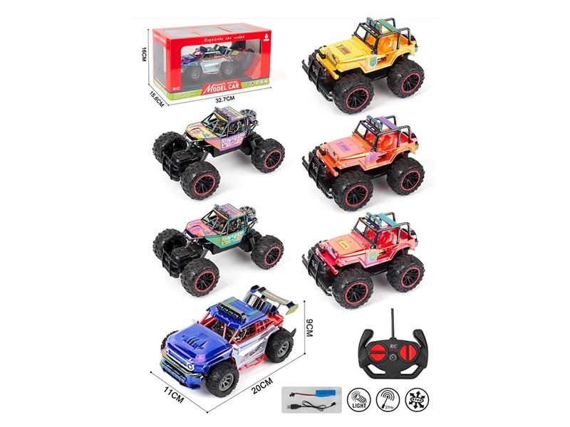 1:16 4-CHANNEL R/C CAR W/LIGHT(INCLUDED BATTERY) - HP1264760