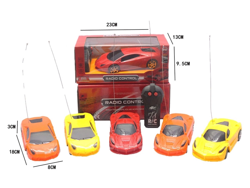 1:24 2-CHANNEL R/C CAR,2COLORS(NOT INCLUDED BATTERY) - HP1264792