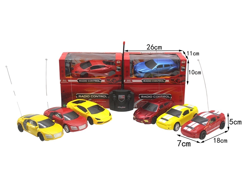1:22 4-CHANNEL R/C CAR 4ASST,2COLORS(NOT INCLUDED BATTERY) - HP1264794
