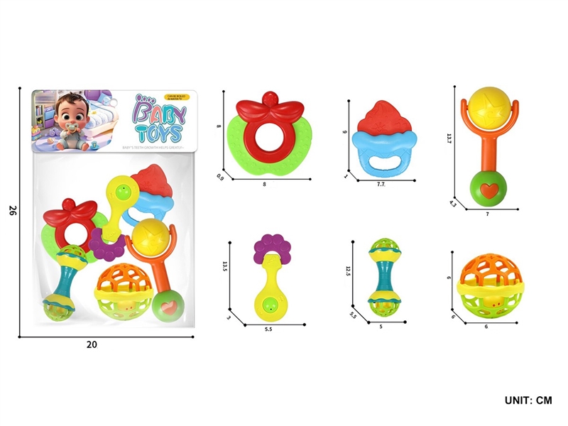 BABY RATTLE 6PCS - HP1264828