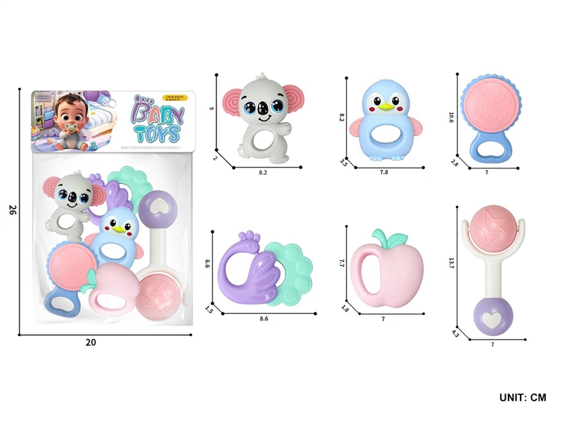 BABY RATTLE 6PCS - HP1264841