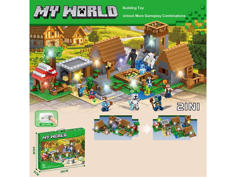 BUILDING BLOCK 1808+PCS W/LIGHT - HP1265039