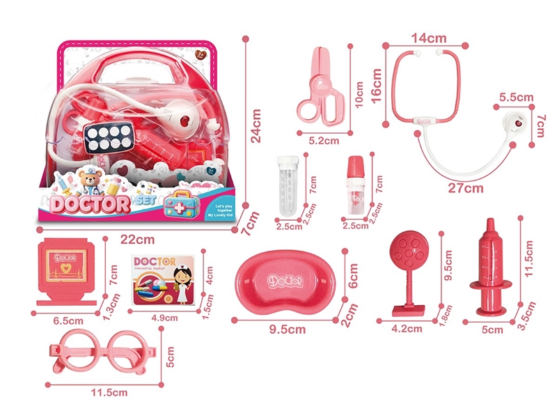 DOCTOR SET W/LIGHT & SOUND 10PCS(INCLUDED BATTERY) - HP1265107