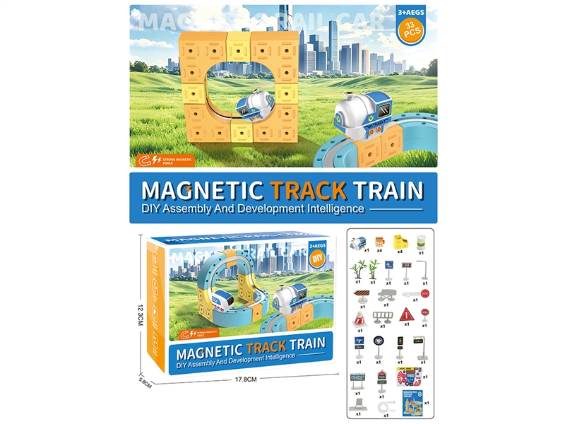 MAGNETIC TRACK TRAIN 33PCS - HP1265216