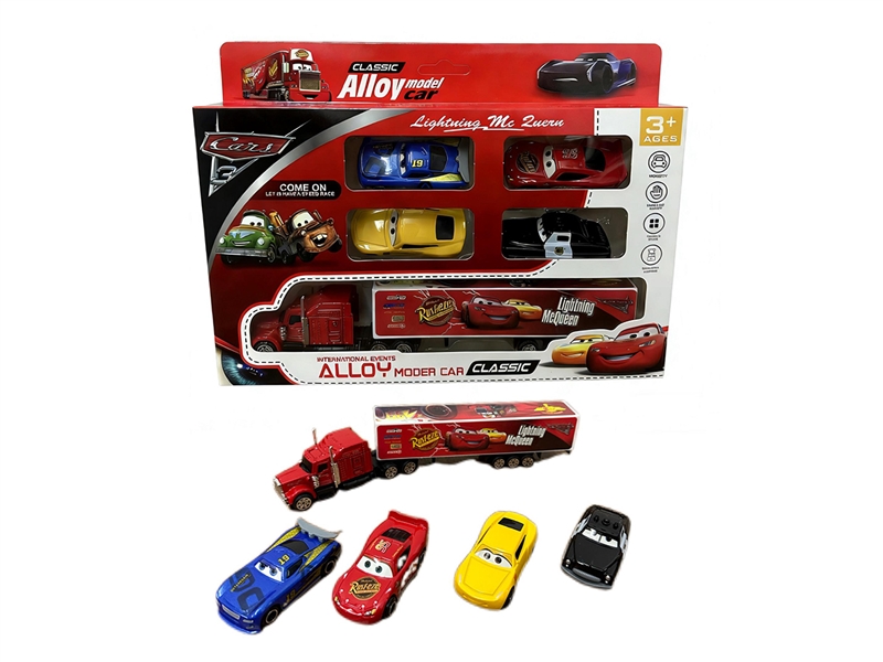 PULL BACK DIE-CAST CAR W/4PCS FREE WAY CAR - HP1265446