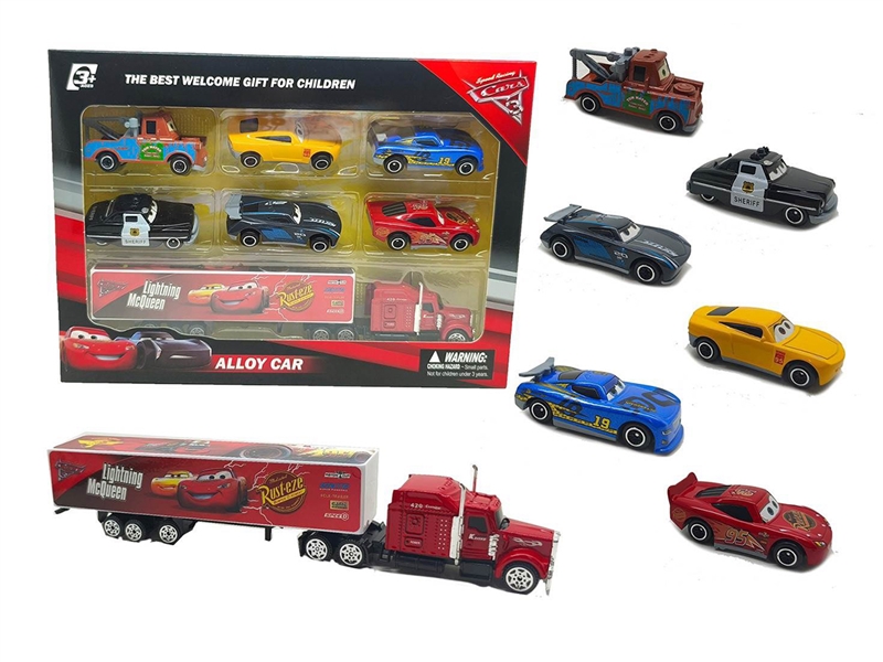 PULL BACK DIE-CAST CAR W/6PCS FREE WAY CAR - HP1265447