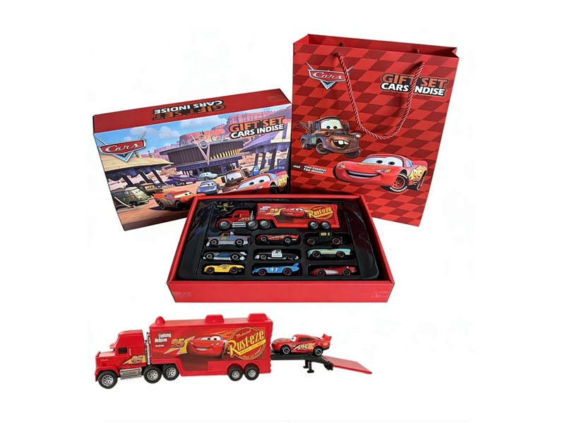 PULL BACK DIE-CAST CAR W/9PCS FREE WAY CAR - HP1265449