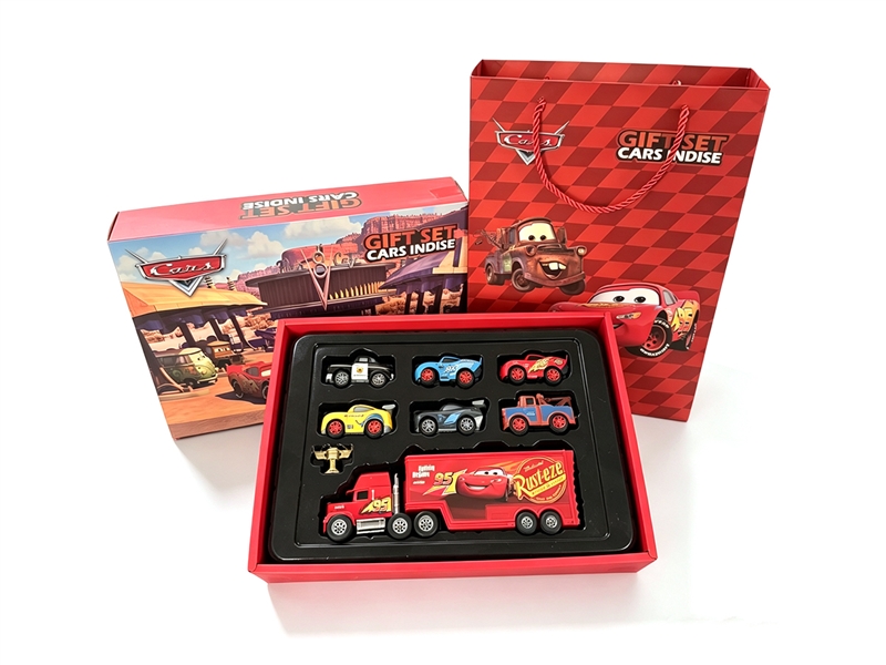 PULL BACK DIE-CAST CAR W/6PCS FREE WAY CAR - HP1265451