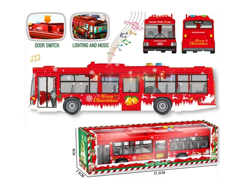 FRICTION BUS W/LIGHT & MUSIC(INCLUDED BATTERY) - HP1265644