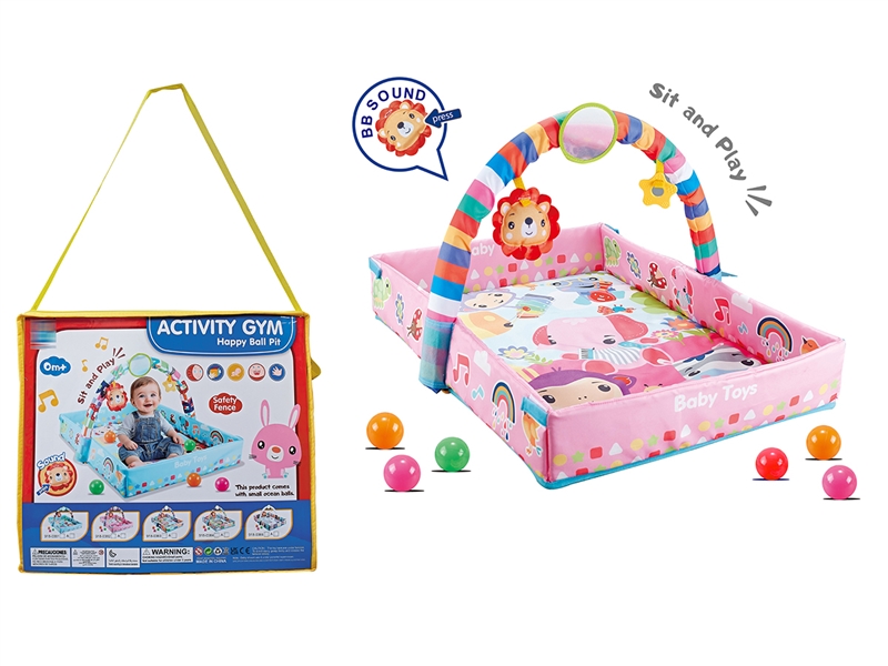CRAWLING CARPET GYM W/BALL 8PCS - HP1265653