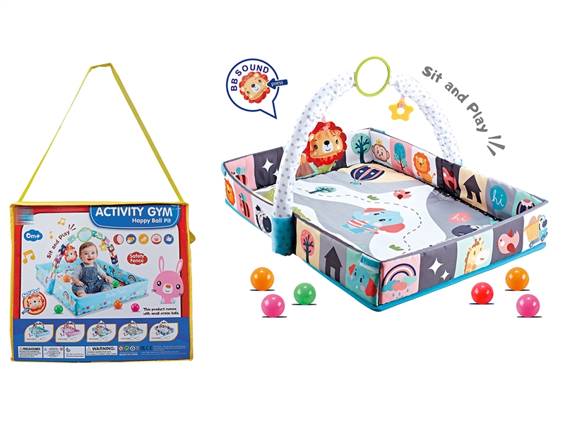 CRAWLING CARPET GYM W/BALL 8PCS - HP1265656