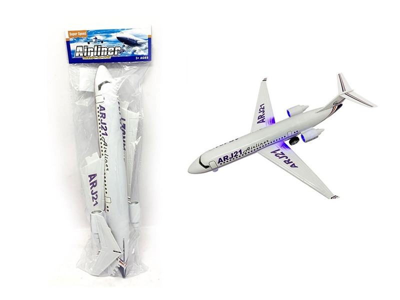 FRICTION AIRPLANE W/LIGHT & MUSIC(INCLUDE BATTERY) - HP1265789