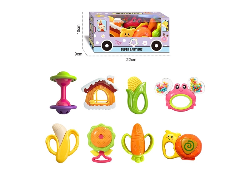 BABY RATTLE 8PCS - HP1265985