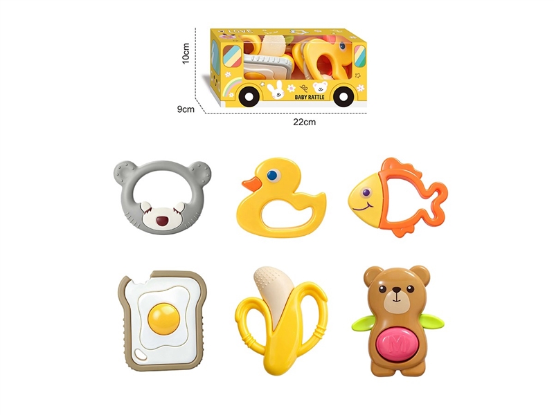BABY RATTLE 6PCS - HP1265990