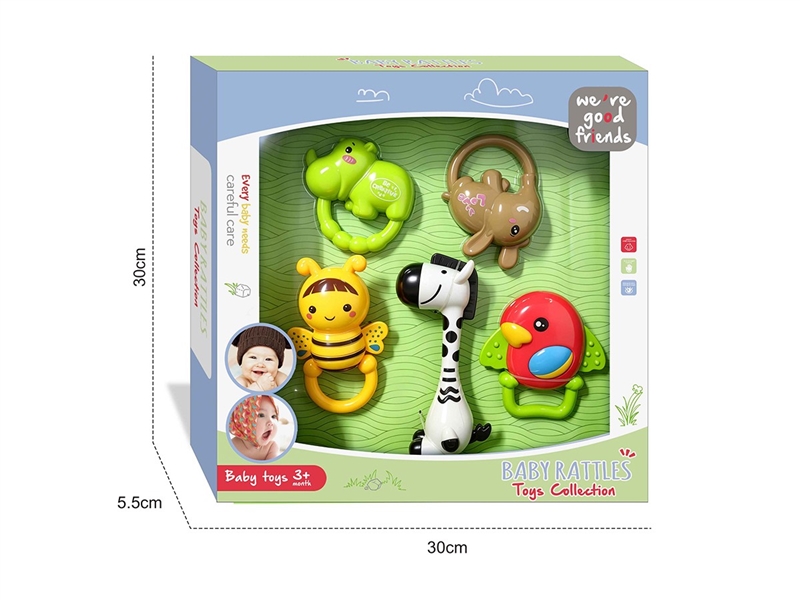 BABY RATTLE 5PCS - HP1266000
