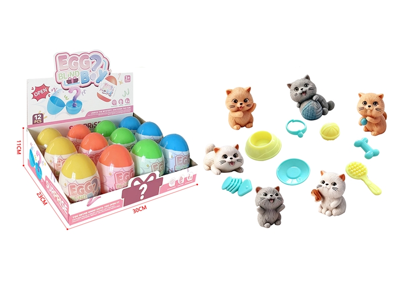 SURPRISE EGG,4COLORS 12PCS/DISPLAY BOX - HP1266173