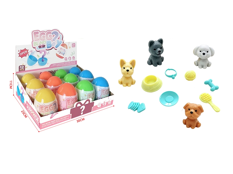 SURPRISE EGG,4COLORS 12PCS/DISPLAY BOX - HP1266175