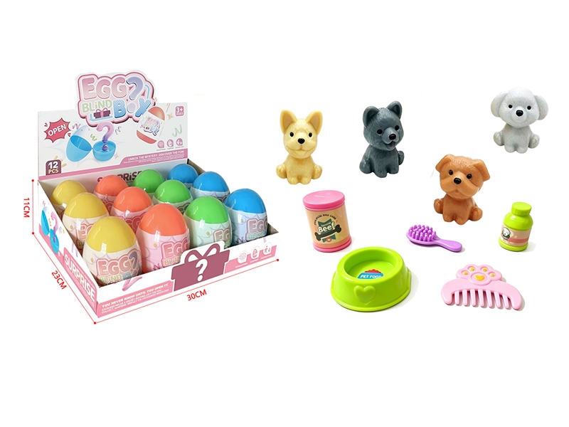 SURPRISE EGG,4COLORS 12PCS/DISPLAY BOX - HP1266176