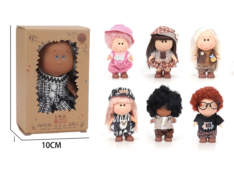 18CM RUBBER DOLL,7ASST - HP1266476