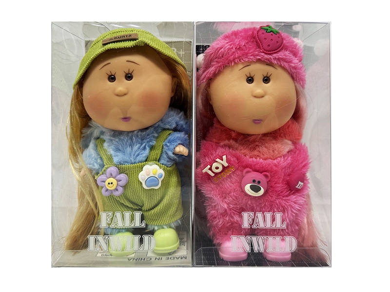 20CM RUBBER DOLL W/3D EYES,2ASST - HP1266490